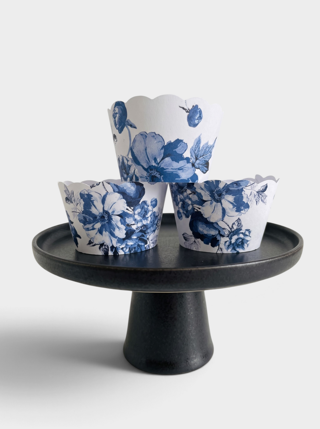Blue and White China blue Willow Wrappers Positano Amalfi Coast Cupcake Wrappers