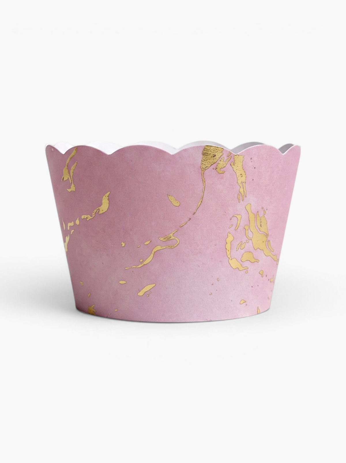 Pink and Gold Marble Cupcake Wrappers