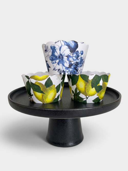 Blue and White China blue Willow Wrappers Positano Amalfi Coast Cupcake Wrappers