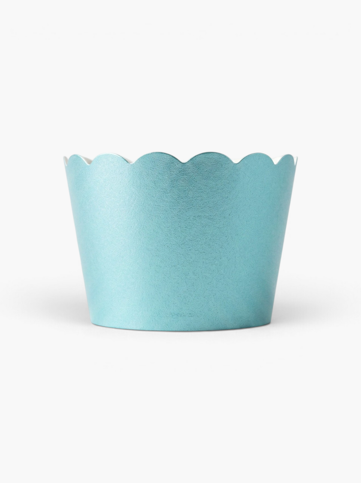 Teal Metallic Cupcake Wrappers