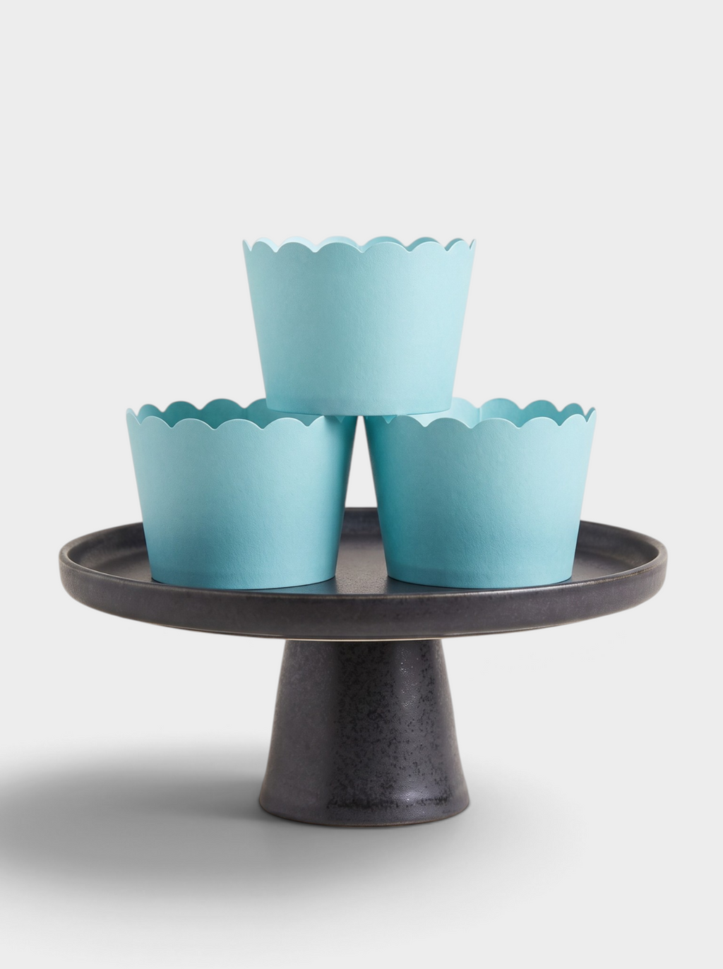 Teal Metallic Cupcake Wrappers